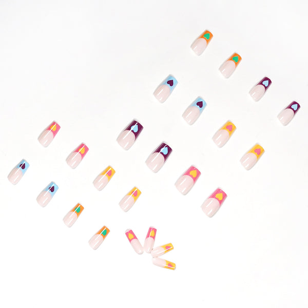 12 Sizes-24 Pcs Press On Nails JP1211