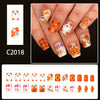 12 Sizes-24 Pcs Press On Nails C2018