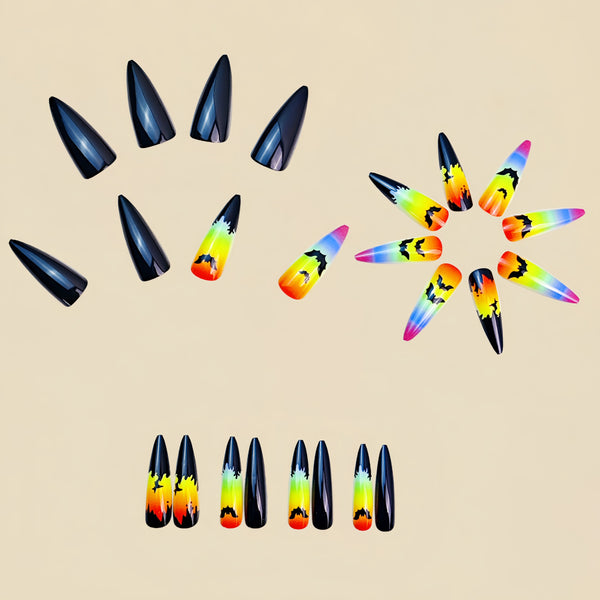 12 Sizes-24 Pcs Press On Nails Y848