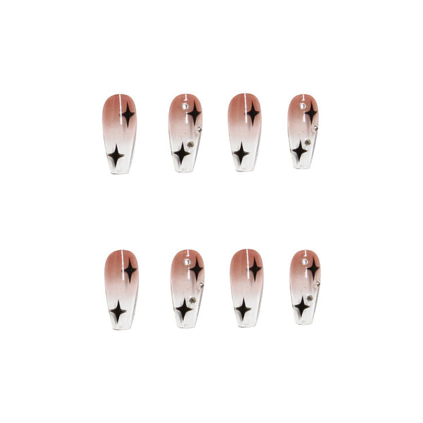 12 Sizes-24 Pcs Press On Nails Z086