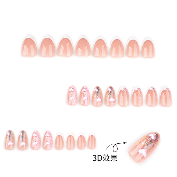 12 Sizes-24 Pcs Press On Nails JP3869