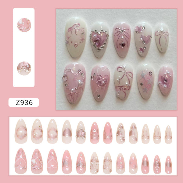 12 Sizes-24 Pcs Press On Nails Z936