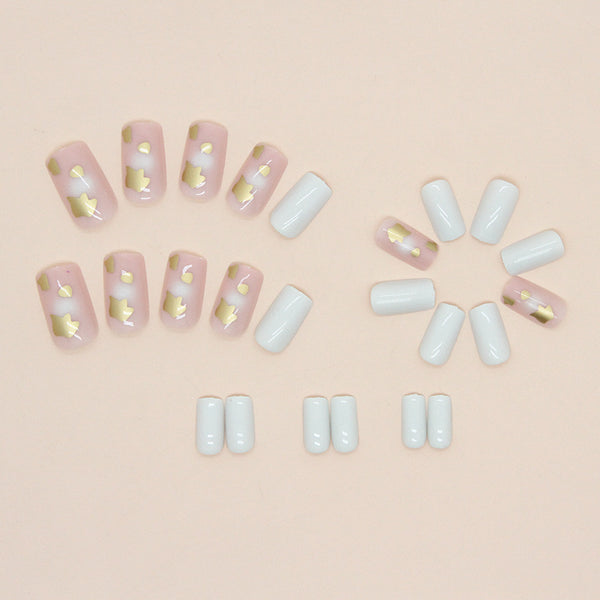 12 Sizes-24 Pcs Press On Nails W600
