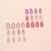 12 Sizes-24 Pcs Press On Nails W1793