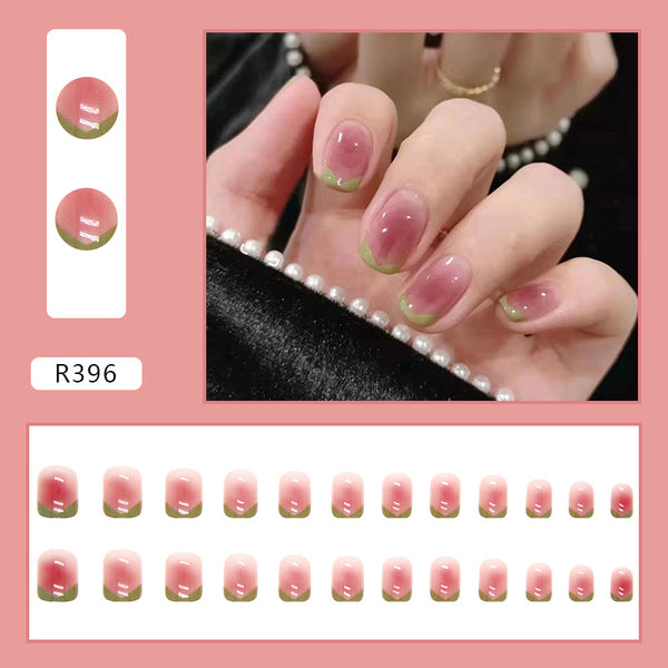 12 Sizes-24 Pcs Press On Nails R396