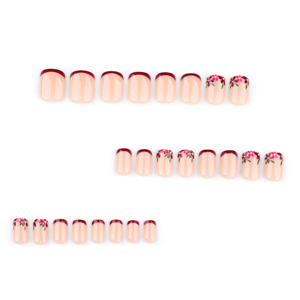 12 Sizes-24 Pcs Press On Nails JP3715