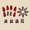 12 Sizes-24 Pcs Press On Nails Y1530