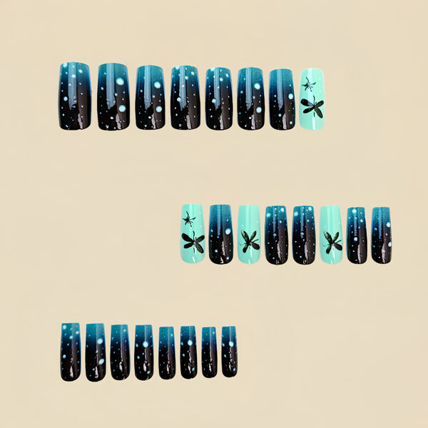 12 Sizes-24 Pcs Press On Nails Y433