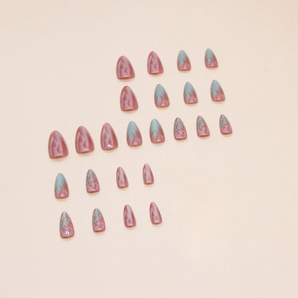 12 Sizes-24 Pcs Press On Nails W1537