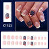12 Sizes-24 Pcs Press On Nails C1753