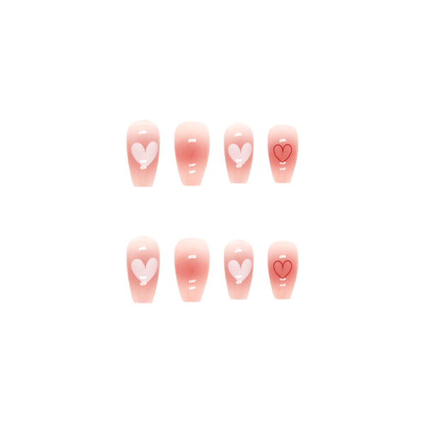 12 Sizes-24 Pcs Press On Nails R348