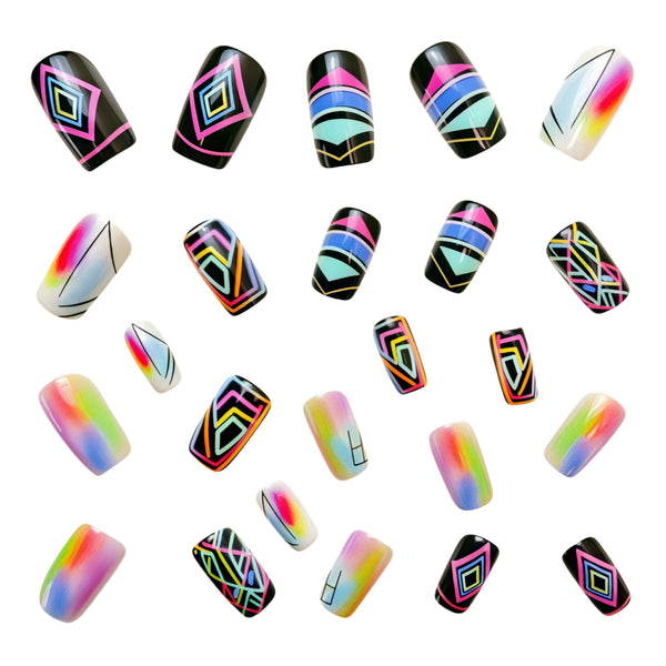 12 Sizes-24 Pcs Press On Nails Y571