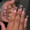 12 Sizes-24 Pcs Press On Nails JP3074