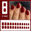 12 Sizes-24 Pcs Press On Nails C1808
