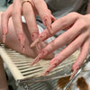 12 Sizes-24 Pcs Press On Nails BZ1417
