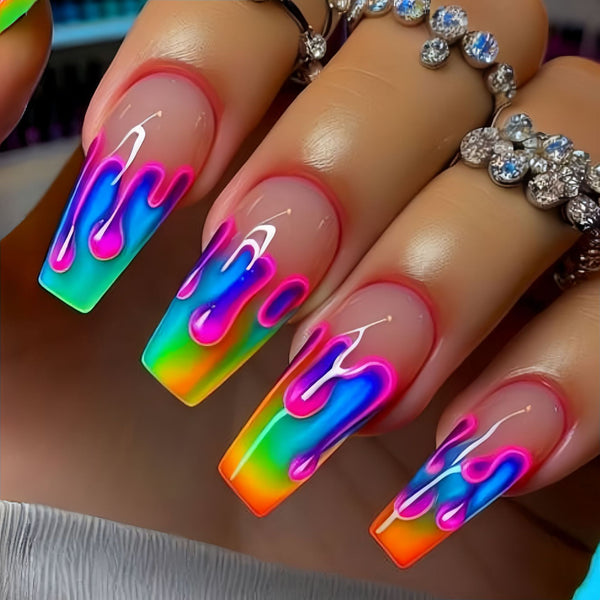 12 Sizes-24 Pcs Press On Nails Y703