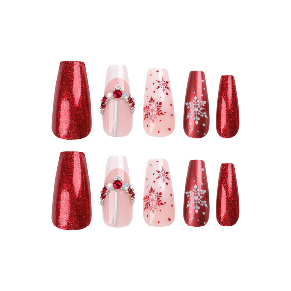 12 Sizes-24 Pcs Press On Nails JP2681