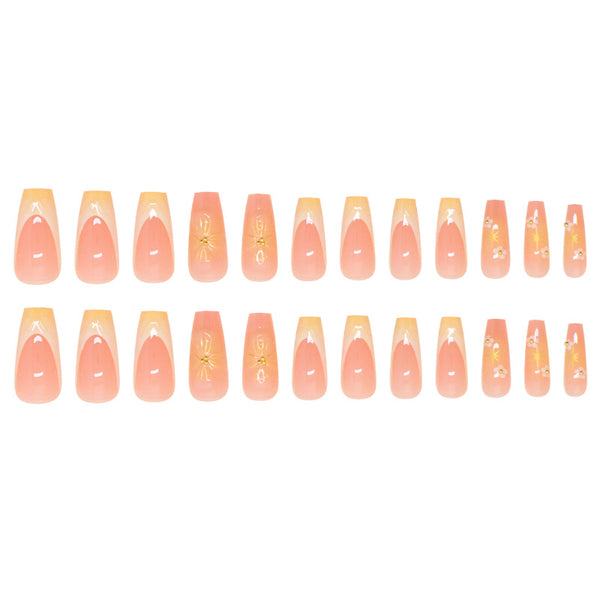12 Sizes-24 Pcs Press On Nails Z925