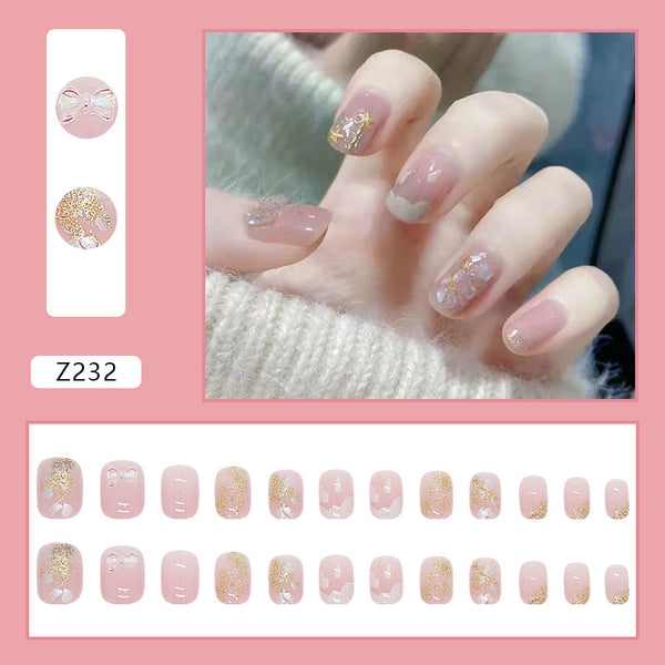 12 Sizes-24 Pcs Press On Nails Z232