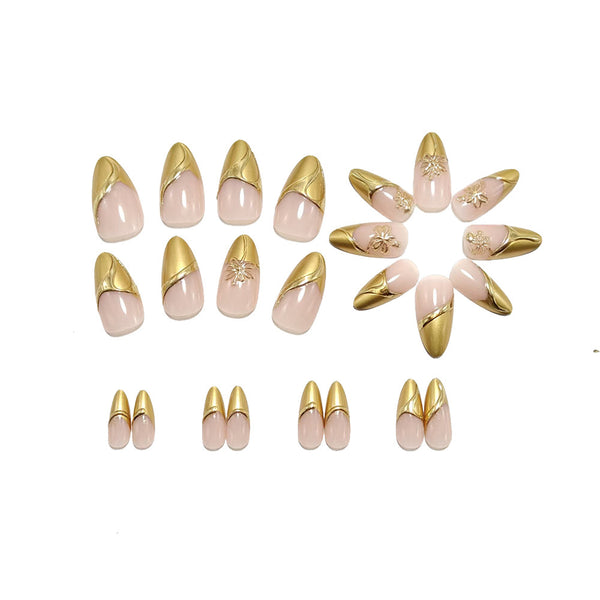 12 Sizes-24 Pcs Press On Nails Y1823