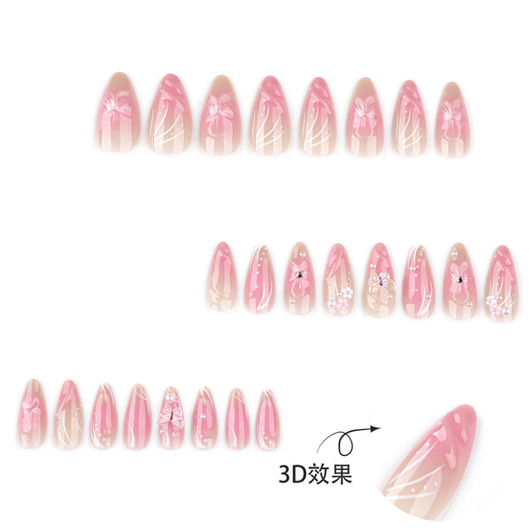 12 Sizes-24 Pcs Press On Nails JP3865