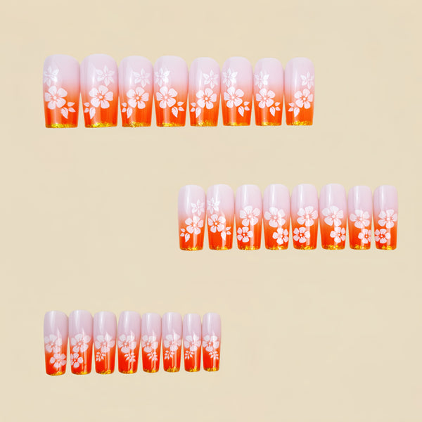 12 Sizes-24 Pcs Press On Nails Y1412