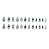 12 Sizes-24 Pcs Press On Nails W1298
