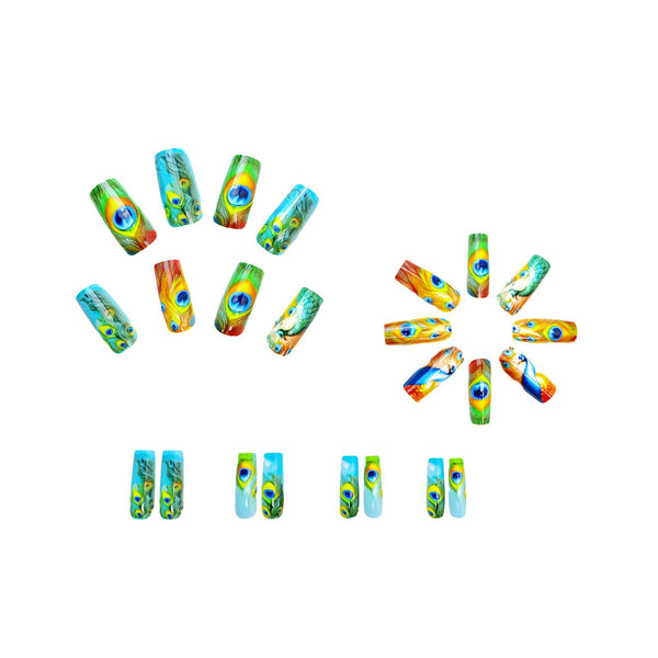 12 Sizes-24 Pcs Press On Nails Y435