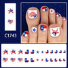 12 Sizes-24 Pcs Press On Nails C1743