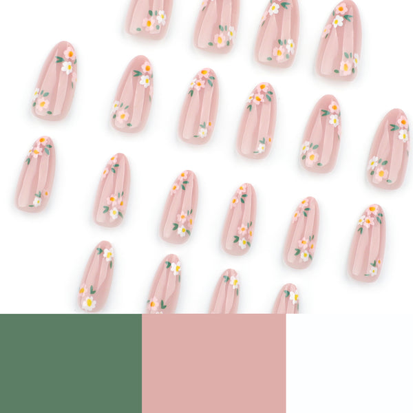 12 Sizes-24 Pcs Press On Nails JP3762
