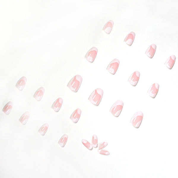 12 Sizes-24 Pcs Press On Nails JP1221