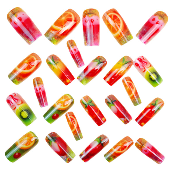12 Sizes-24 Pcs Press On Nails Y1721