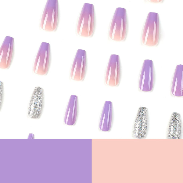 12 Sizes-24 Pcs Press On Nails JP2353