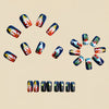12 Sizes-24 Pcs Press On Nails Y1253