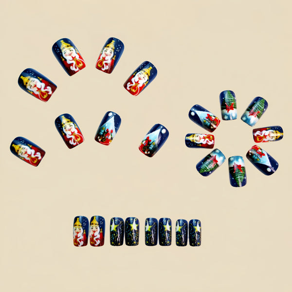 12 Sizes-24 Pcs Press On Nails Y1253