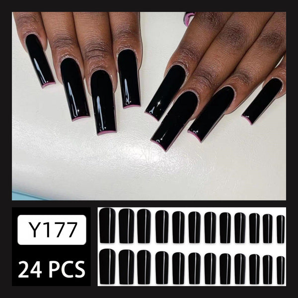 12 Sizes-24 Pcs Press On Nails Y177