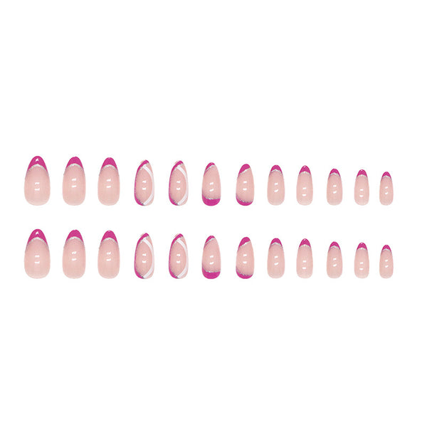 12 Sizes-24 Pcs Press On Nails W390
