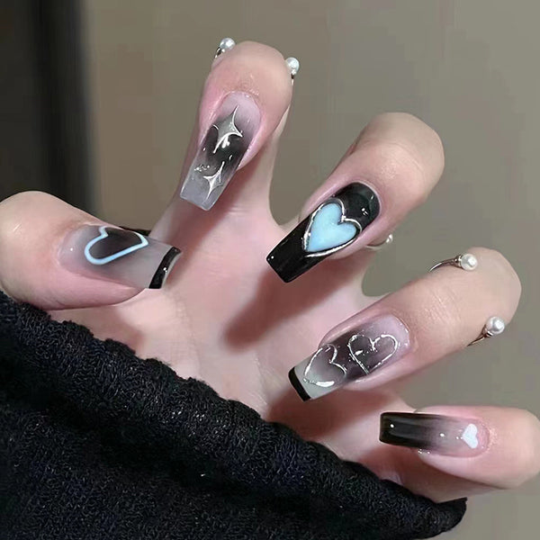 12 Sizes-24 Pcs Press On Nails R782