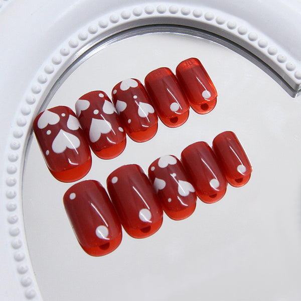 12 Sizes-24 Pcs Press On Nails R928