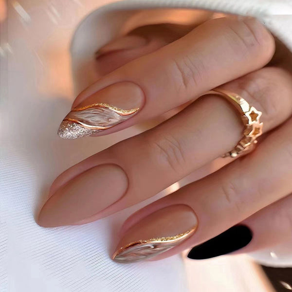 12 Sizes-24 Pcs Press On Nails W1457