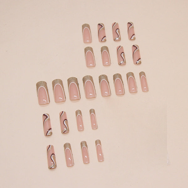 12 Sizes-24 Pcs Press On Nails G012