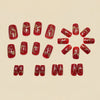 12 Sizes-24 Pcs Press On Nails Y1552