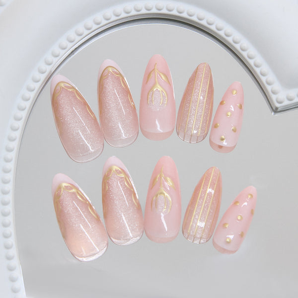 12 Sizes-24 Pcs Press On Nails W2037