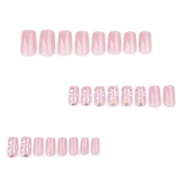 12 Sizes-24 Pcs Press On Nails JP3746