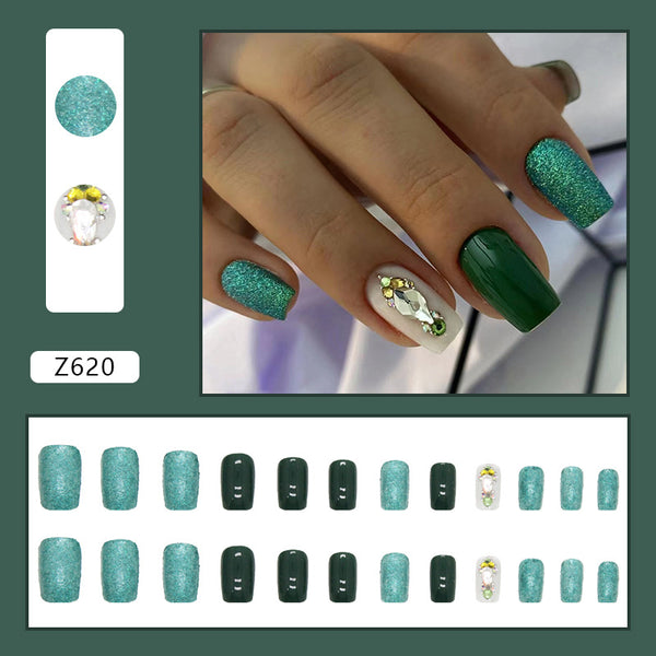 12 Sizes-24 Pcs Press On Nails Z620
