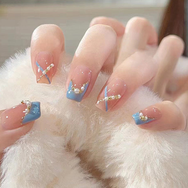 12 Sizes-24 Pcs Press On Nails Z665