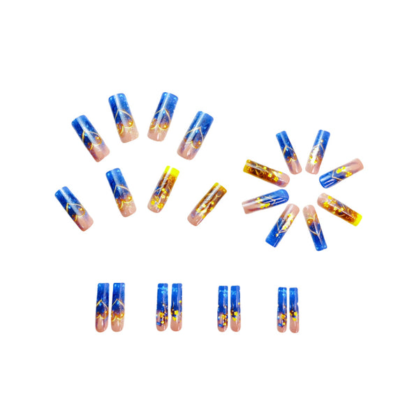 12 Sizes-24 PcsPress On Nails Y485