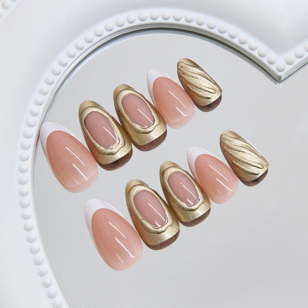 12 Sizes-24 Pcs Press On Nails W2036