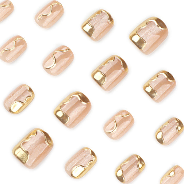 12 Sizes-24 Pcs Press On Nails JP4016