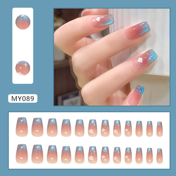 12 Sizes-24 Pcs Press On Nails MY089